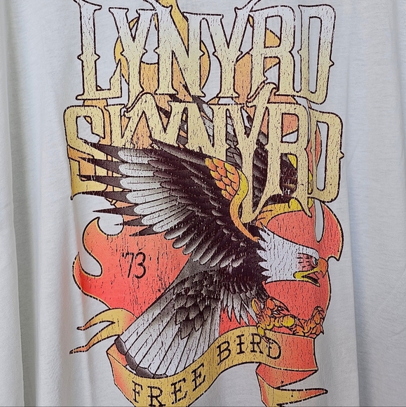 TORRID Women's Lynyrd Skynyrd Oversized Fit Tee, White, Size 2X (18-20) - Picture 6 of 8